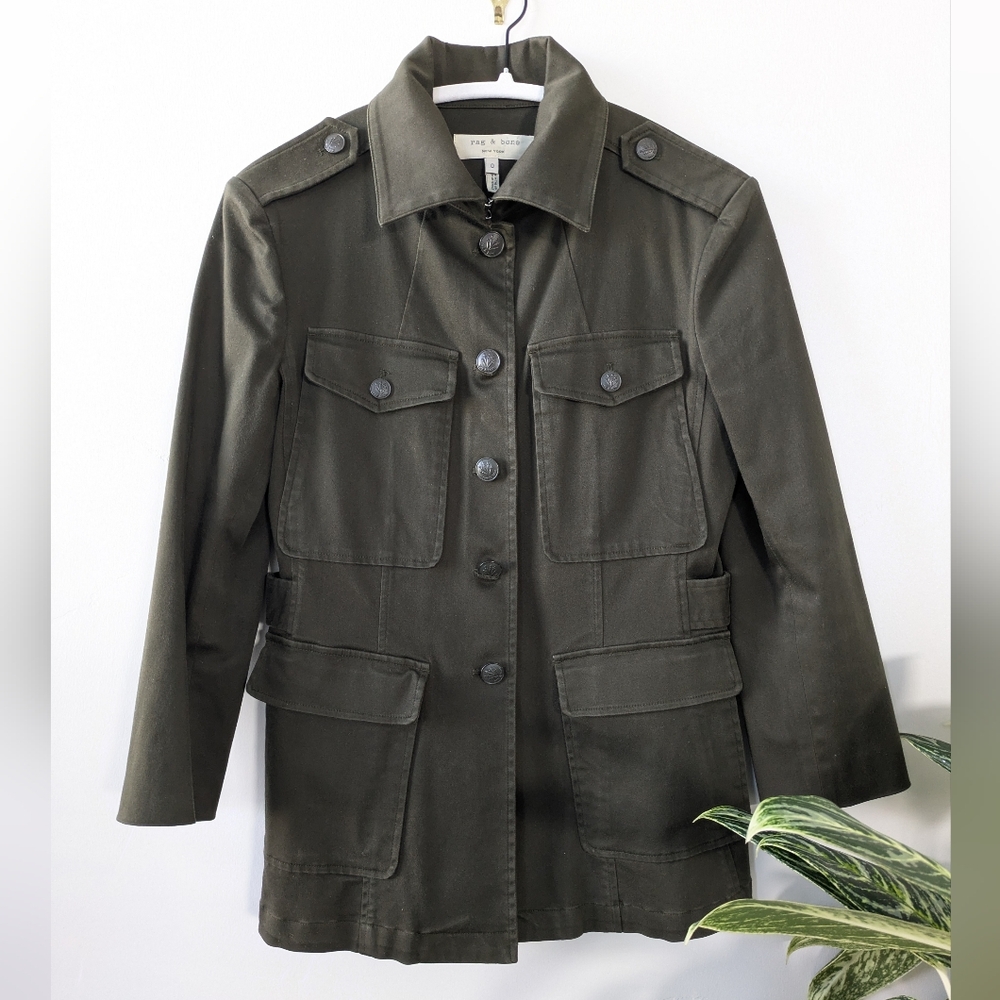 Rag & Bone Olive Green Military Style Women's Jacket